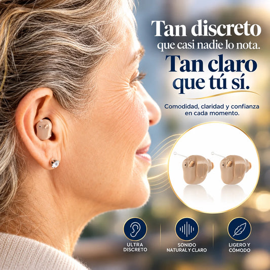 Clear Sound™ – Audífonos Discretos para Escuchar con Mayor Claridad