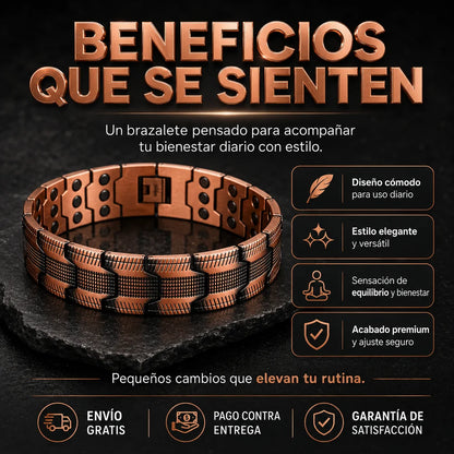 Cobra® Brazalete Magnético de Cobre Puro – Alivio del Dolor y Mejor Circulación