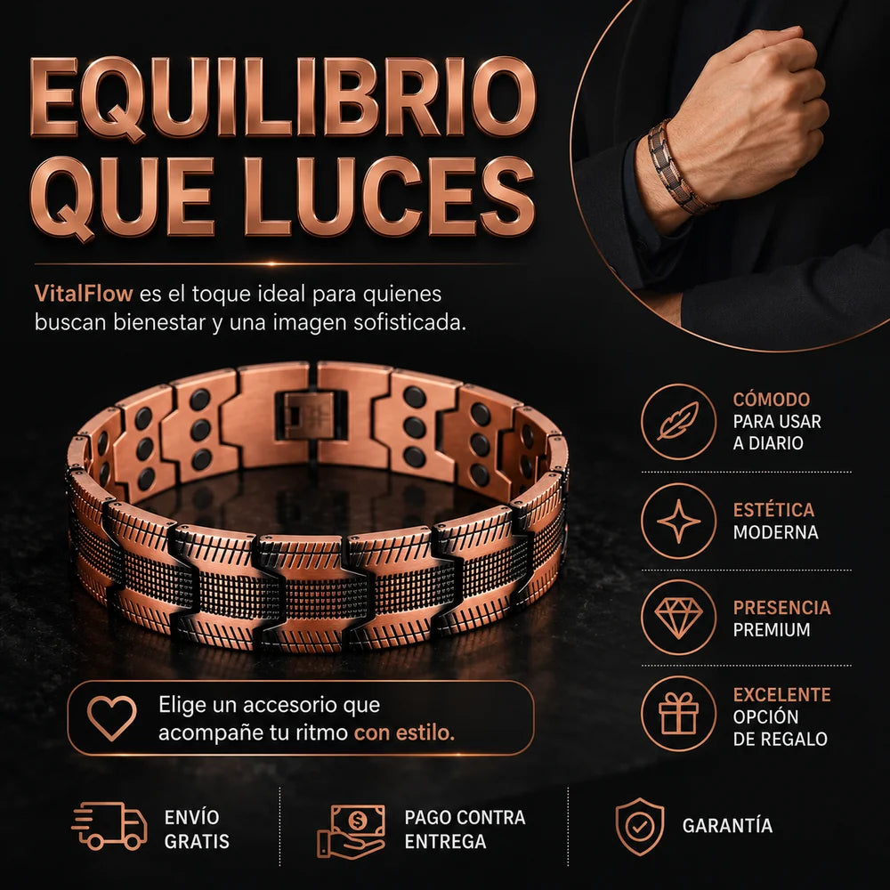 Cobra® Brazalete Magnético de Cobre Puro – Alivio del Dolor y Mejor Circulación