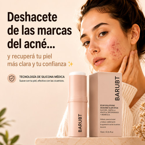 Tecnología de silicona médica para el cuidado de la piel y mejorar la apariencia de cicatrices y marcas de acné.